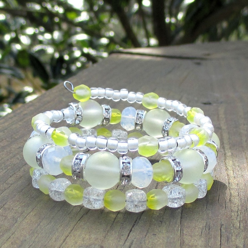 Lemon Chiffon Yellow Stacking Bracelet - image 7